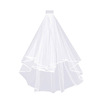 BRIDE to be, a veil white lace wedding wedding dual -layer bun bride comb, wedding veil