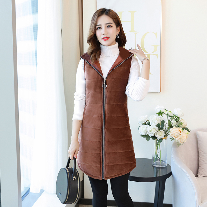 Gilet femme en Peau de pêche - Ref 3317833 Image 3