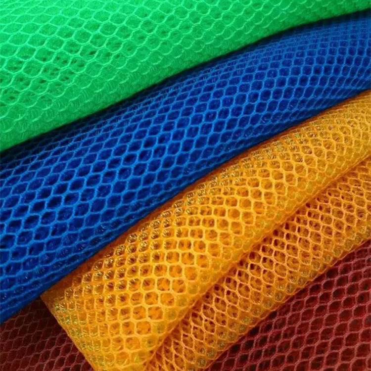 现货3D网眼布 汽车坐垫箱包鞋材防撞经编针织面料 3D立体透气效果