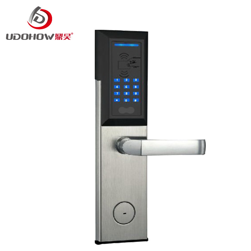 鼎昊家用防盗门锁 密码刷卡锁 电子锁 机械钥匙一体锁 独立管理