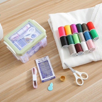 新款家用大號收納針線盒套裝 針線包縫紉縫補線盒 直銷批發