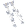 Long earrings for bride suitable for photo sessions, flowered