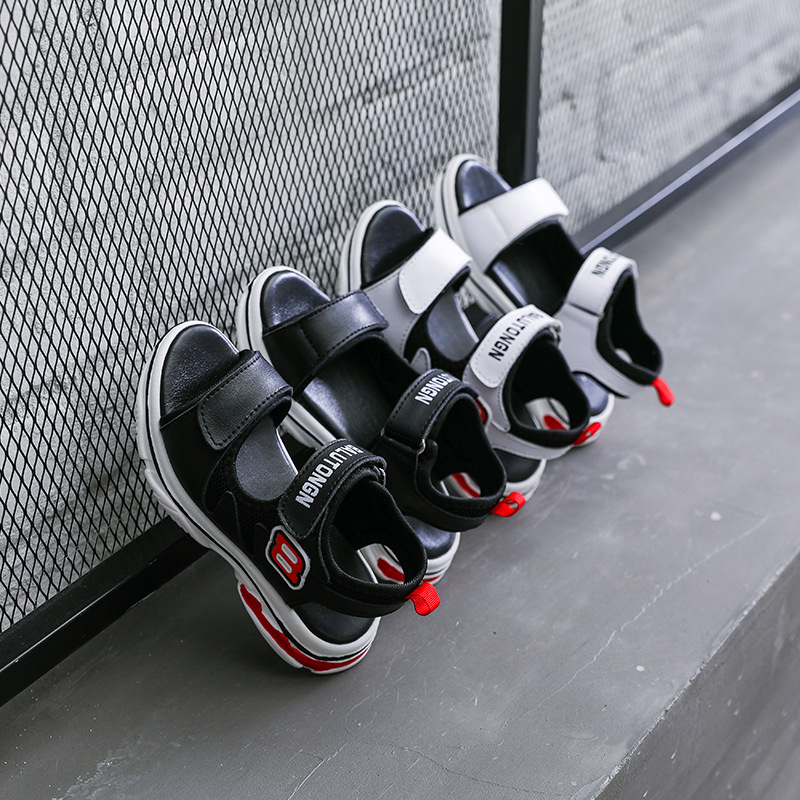 男童凉鞋2018夏季新款真皮童鞋批发儿童沙滩鞋中大童女童运动凉鞋