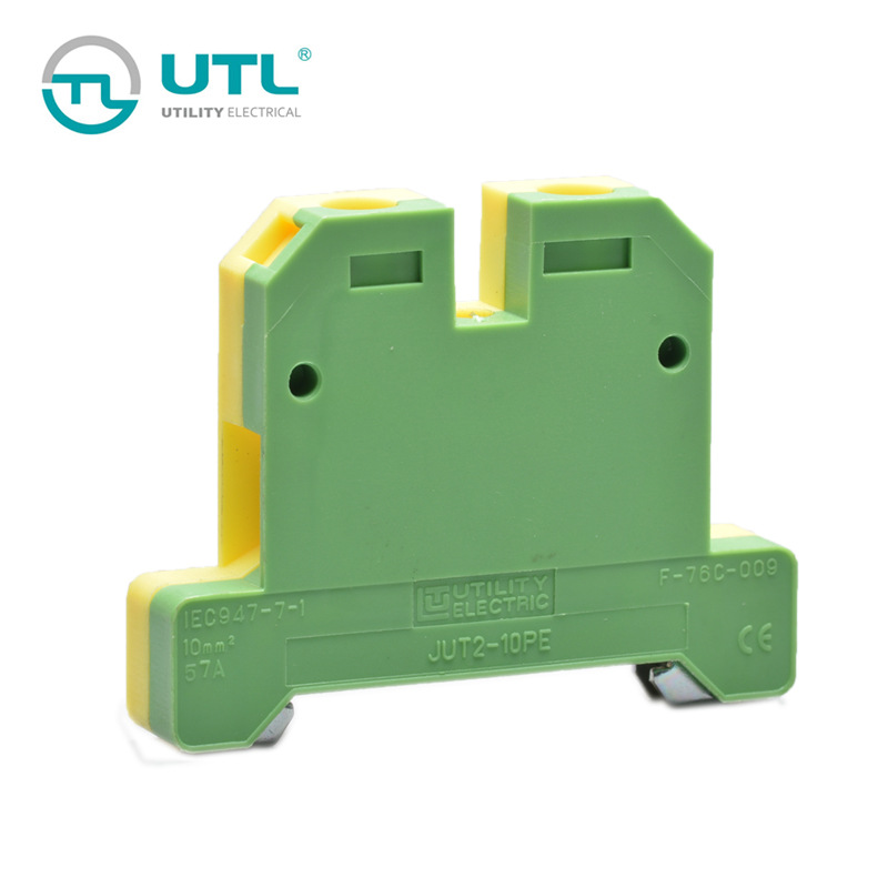 尤提乐黄绿色端子排替代魏德米勒端子EK10/EN_接地端子JUT2-10PE