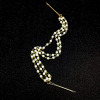 Sophisticated hairgrip from pearl with tassels, wholesale, European style