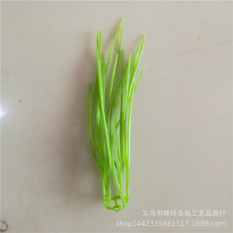 仿真植物塑料水草配件 9厘米小草花围 仿真花塑料花托配件 草坪草