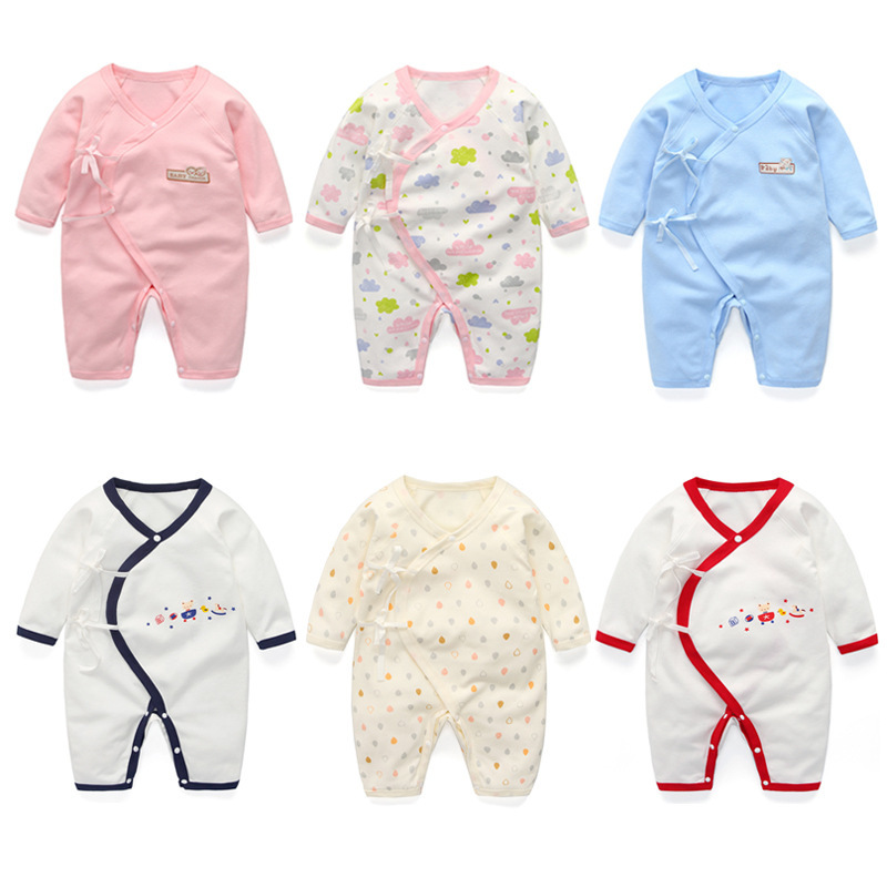 Newborn butterfly clothes spring thin 0...