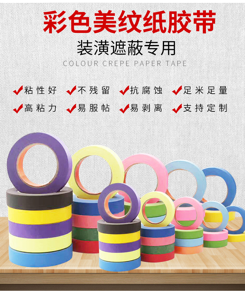 Лента бумажная Xinfeng 633B, 5мм x 12м