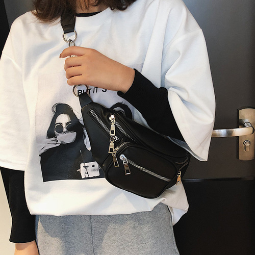 包包女新款韩版时尚百搭单肩斜跨包个性休闲学院风胸包腰包