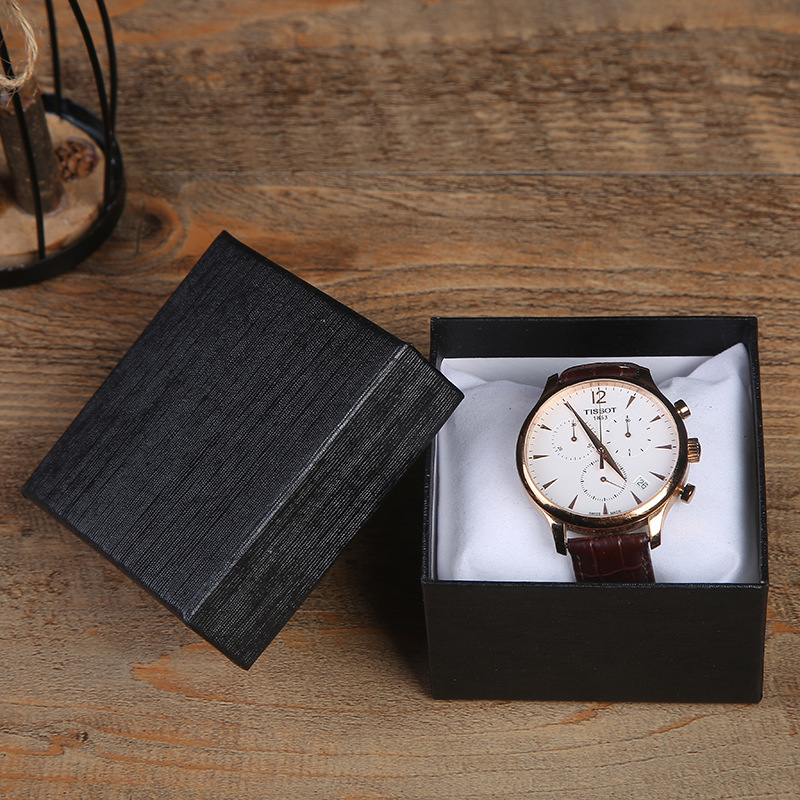 爆款创意复古手表盒牛皮纸礼品盒包装盒纹理饰品礼盒义乌厂家批发