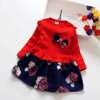 Autumn dress with sleeves, children's small princess costume, long sleeve, Korean style