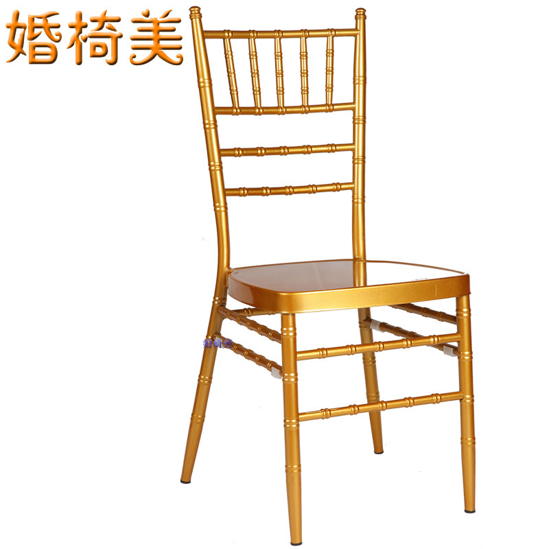 厂家直销婚庆竹节椅铁艺餐椅户外活动竹节椅婚礼主题酒店餐厅餐椅