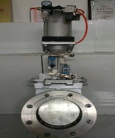 气动法兰刀型闸阀气动不锈钢法兰刀闸阀纸浆泥浆泥沙PZ643H