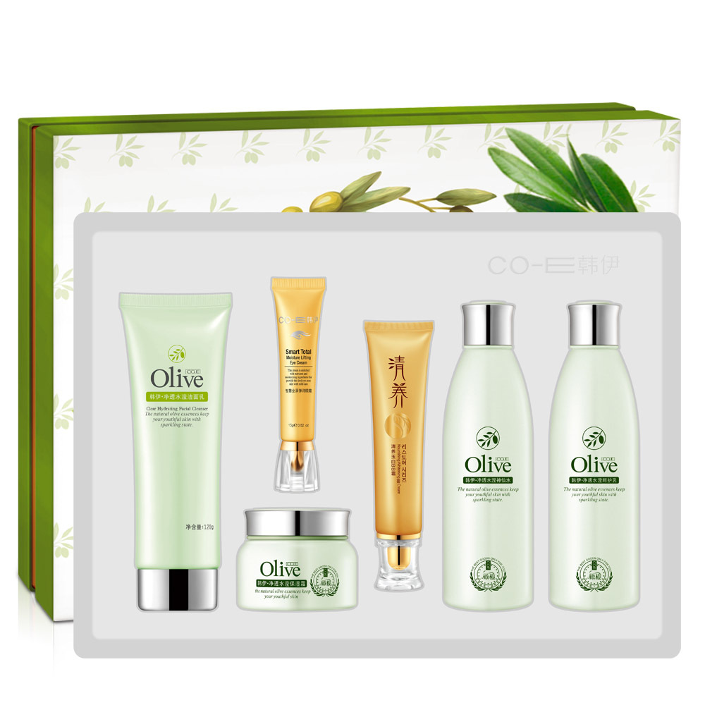 Han Yi Olive Olive Permeable Xuefu suit Whitening Pegasus White Moisture replenishment moist Skin care products Gift box