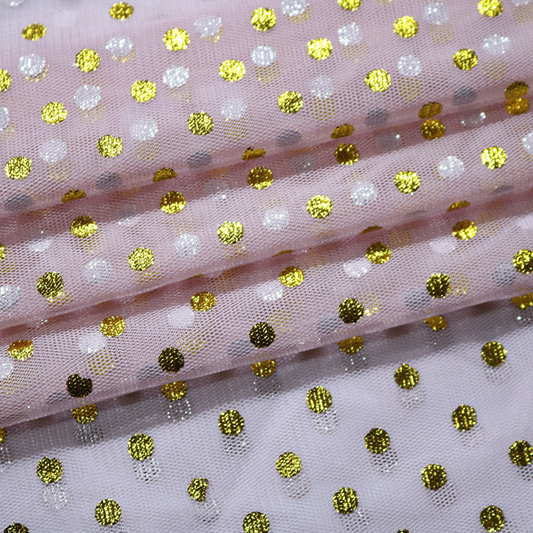 Nueva tela estampada hexagonal tela de malla de tela al por mayor