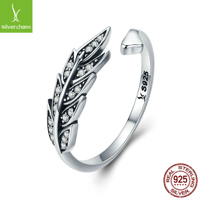 Silver Ziyun sterling silver s925 Women's European and American ring leaf-shaped open adjustable ring ring one-piece delivery SCR313 Silver Ziyun sterling silver s925 Women's European and American ring leaf-shaped open adjustable ring ring one-piece delivery SCR313