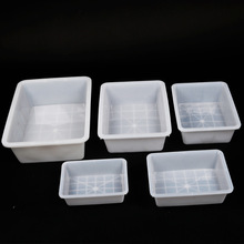 塑料白色方盆冰盒餐饮冰箱冷冻盆食品冰盘塑料筐夜市洒店烧烤方盒