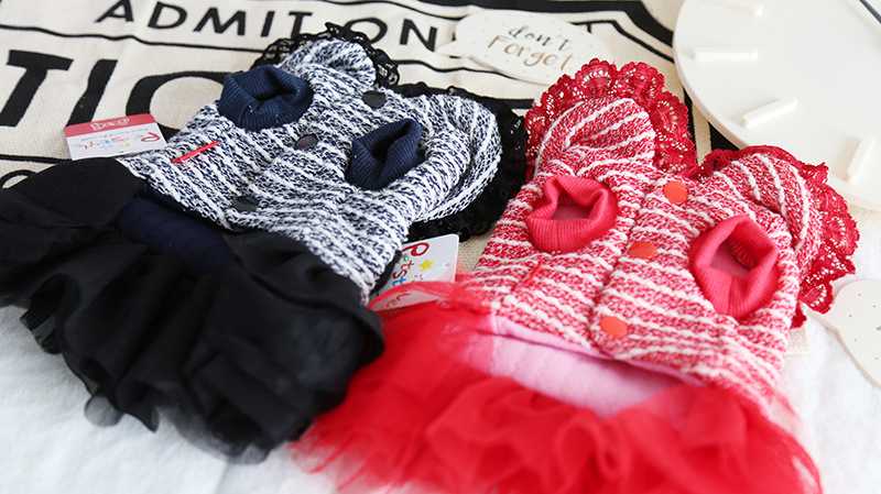 名媛条纹纱纱裙