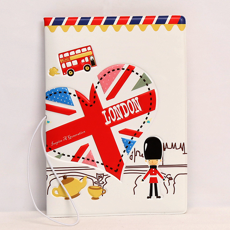 Unisex Cute Cartoon Pu Leather Passport Holders display picture 3