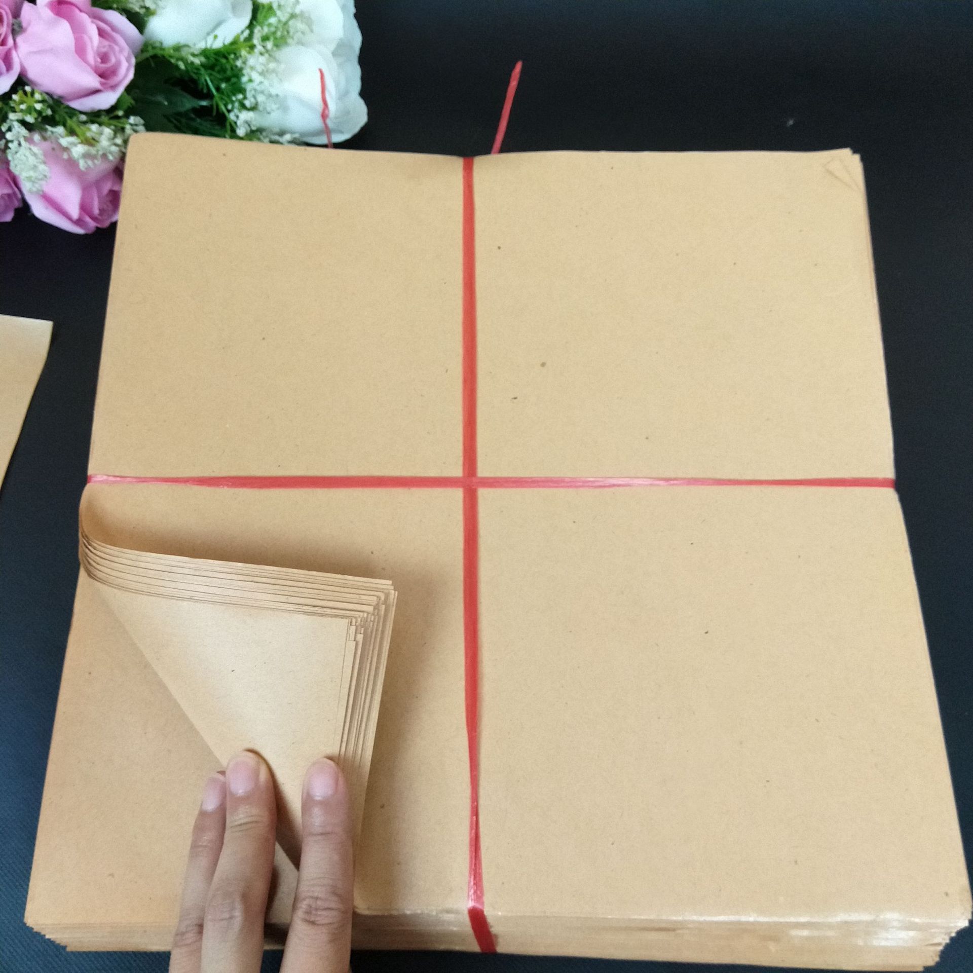 定制烤鸭纸手撕鸭纸叫花鸡食品包装餐盘纸牛皮纸一次性吸油纸批发