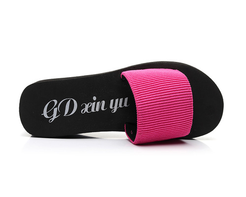 Hot selling one-piece sandals, platform wedges, women's home thick-soled non-slip beach shoes, summer slippers wholesale