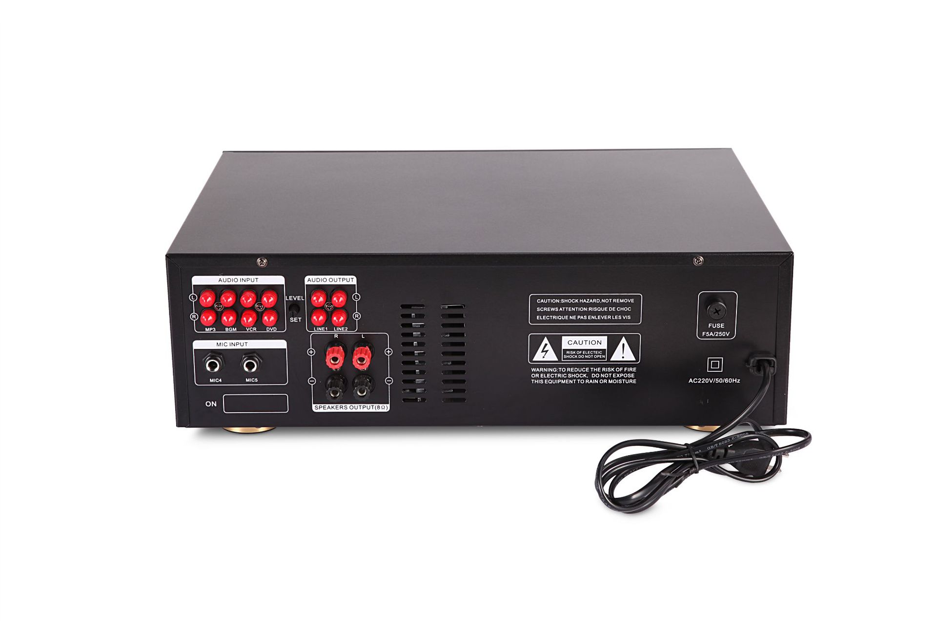 Titular de la tarjeta de altavoz amplificador combinado karaoke audio amplificador de potencia para el hogar