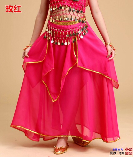 New children's Indian dance costumes, children's four-piece gold skirt, children's belly dance dance practice skirt clothing