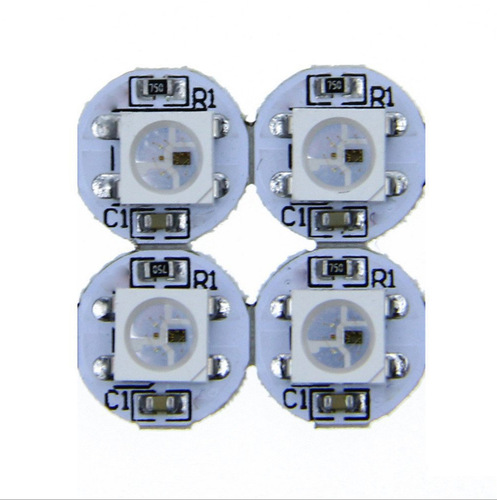 100 4-LED WS2812B rigid board small round dots 5V 5050 RGB RGBW built-in color-changing full-color light beads