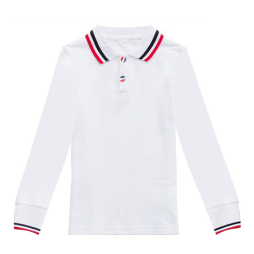 Preschool uniform set of three for spring and autumn, long-sleeved primary school student school uniform, children's class uniform, British style, single T-shirt, drop shipping