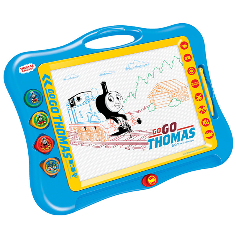 托马斯彩色磁性画板儿童画板写字板涂鸦板磁力画板可擦写宝宝画板