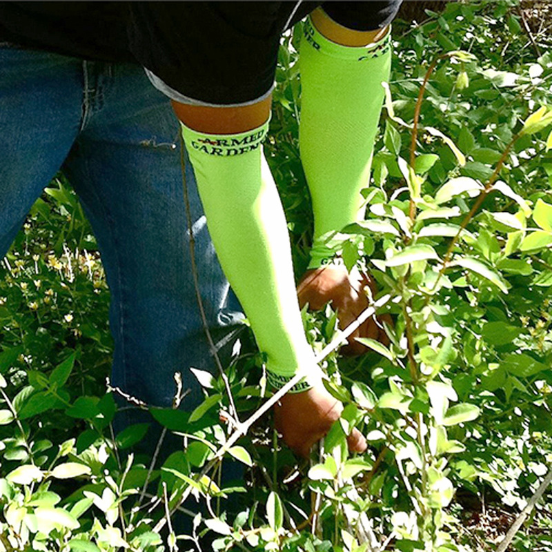 Gardening arm guard long elastic fit sweat-absorbent breathable anti-piercing anti-tie summer outdoor fishing driving sun protection oversleeve