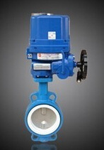 防爆电动四氟蝶阀 电动防爆蝶阀 不锈钢板电动防爆蝶阀 DN50 DN65