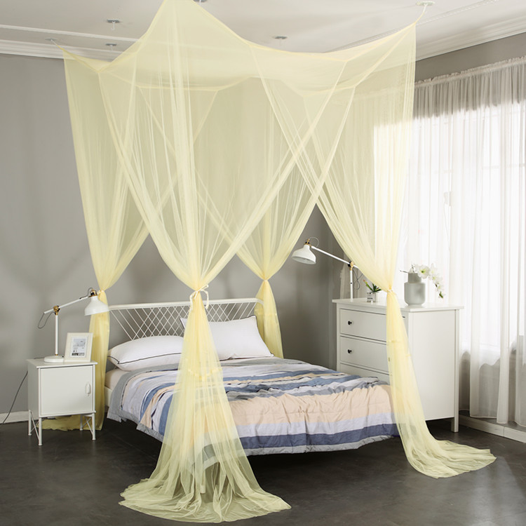 direct deal Four-door suspended ceiling square Super large Selling Home practical Mosquito net Custom Processing