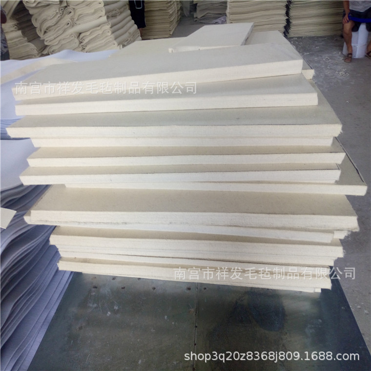 供应羊毛毡抛光钢板高密度耐磨防震 吸油密封防尘工业羊毛毡制品