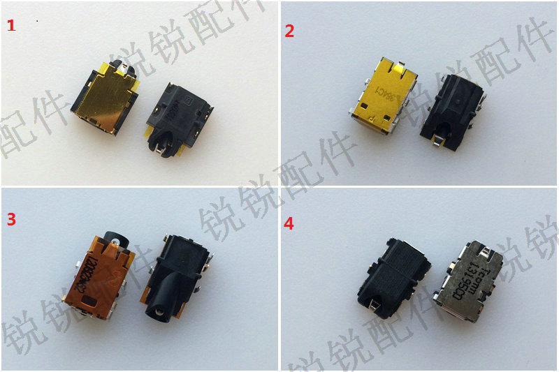 3.5mm笔记本音频插座 平板电脑 手机  耳机插座 沉板 斜口 5P接口