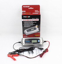 FOXSUR 12V 4A 6V 1A 11-stage Smart Battery Charger LCD displ