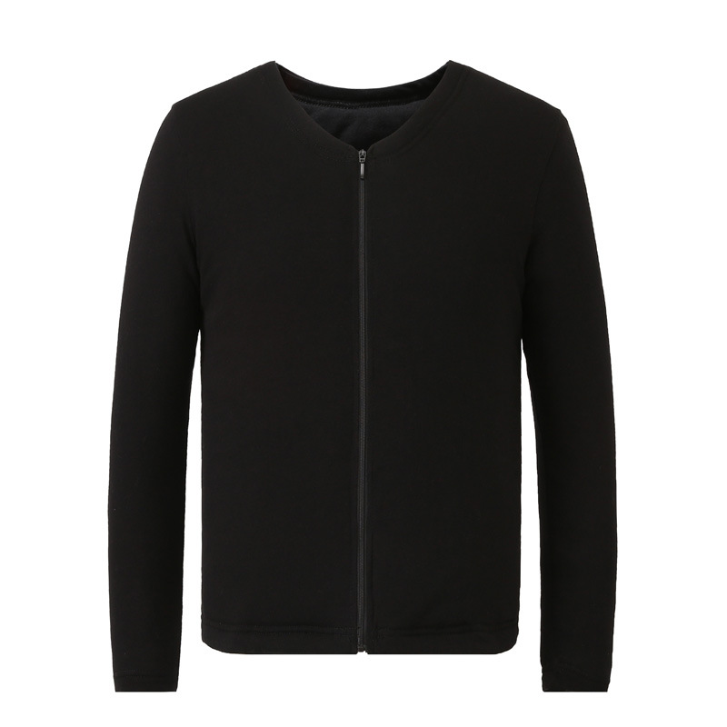 man Long sleeve keep warm Close cotton-padded clothes mulberry silk Internal bile cotton-padded jacket Middle and old age zipper clothing Tongxiang Place of Origin Direct selling