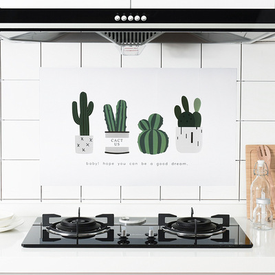 廚房汙漬油貼紙隔油紙 油煙機貼紙牆壁貼紙油汙瓷磚牆貼紙 批發