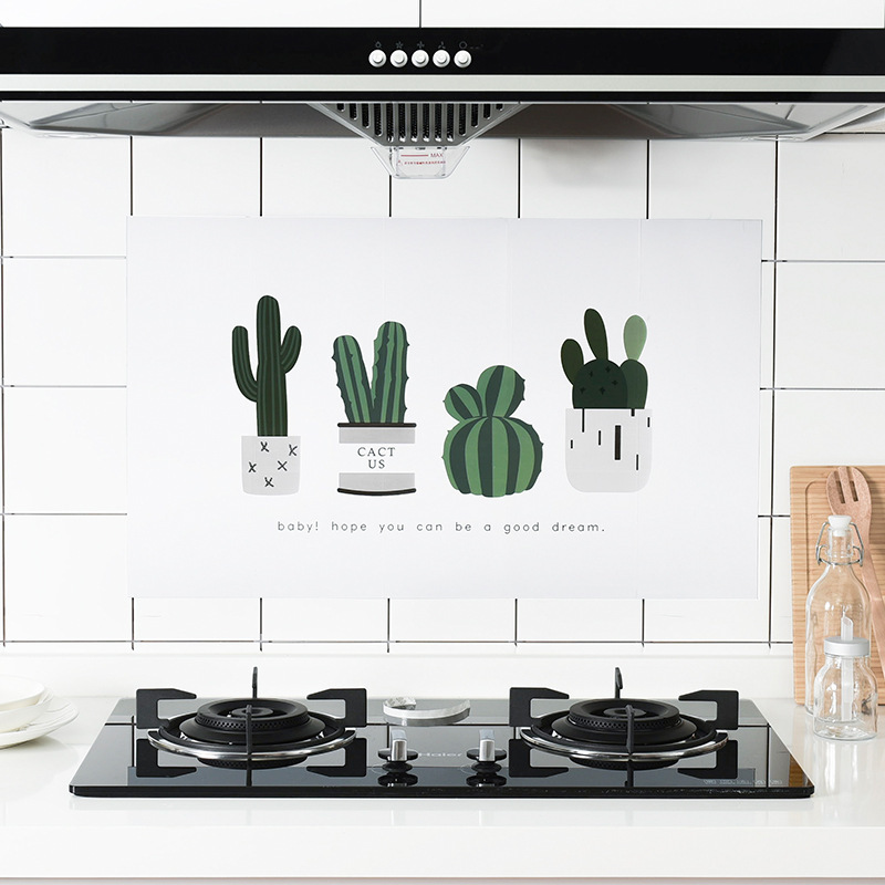 廚房汙漬油貼紙隔油紙 油煙機貼紙牆壁貼紙油汙瓷磚牆貼紙 批發