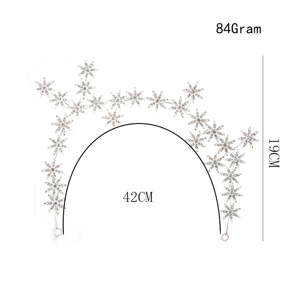 Korean style original hair style Korean fashion new bridal headdress high-end rhinestone seven-star hair accessories Gypsophila