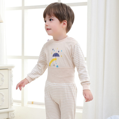 children baby Underwear Paige suit pure cotton 1-3 men and women Young children 5 baby Nursing belly Long johns wholesale