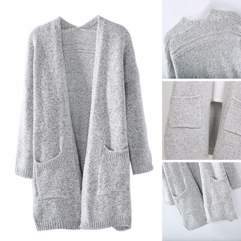 AliExpress popular 2023eBay nueva moda suelta cardigan manga larga Mediados de longitud punto ropa de mujer de comercio exterior