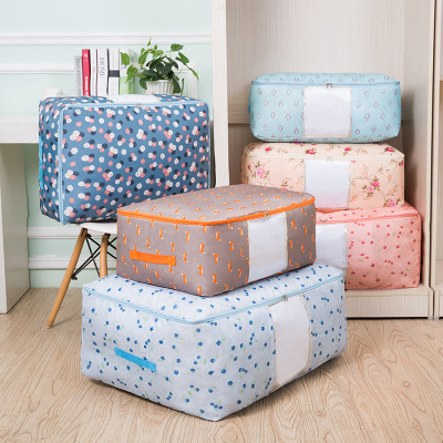 Like a breath of fresh air Quilts bags quilt with cotton wadding Storage bag doggy bag Moisture-proof Antifungal dustproof household Clothing Finishing Bag Large