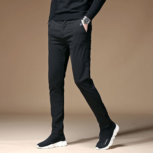 Main Promoted Men's Casual Pants Men's Pants Men's Korean Style Trendy 2020 New Slim Straight Leg Pants Men's Small Foot Pants