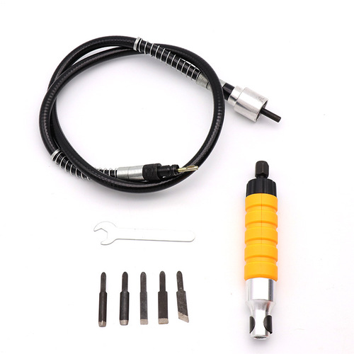 Electric furniture woodworking chisel root carving carving knife handle soft shaft chisel carving chisel wood engraving knife table grinding and hanging grinding