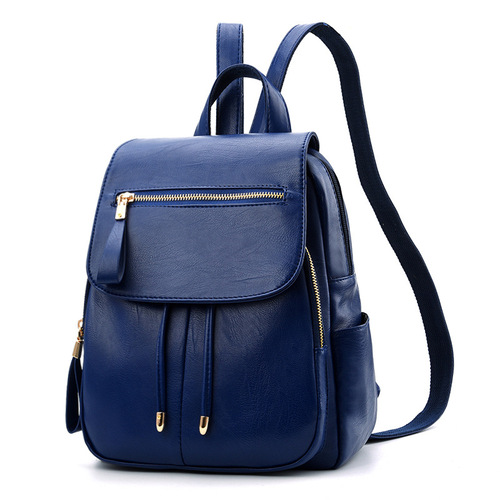 Backpack Women  New Women's Bag Korean Style Soft Leather Backpack Student Travel Bag One Piece Dropshipping