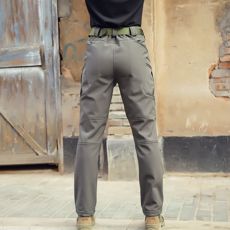 Man's clothing Archon Outdoor sharkskin soft shell pants Tactical Army Leggs Assault pants Waterproof warm men's camouflage_viptrois.com