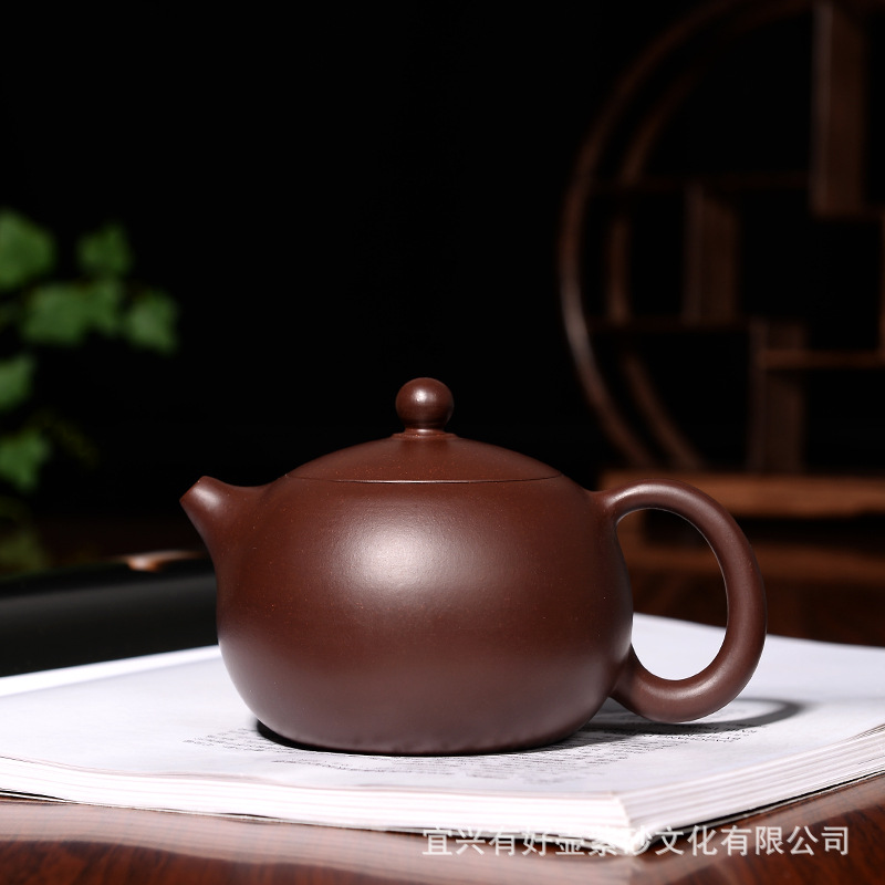 御臻藏 宜兴紫砂壶全手工紫朱泥西施壶泡茶壶功夫茶具礼品批发|ms
