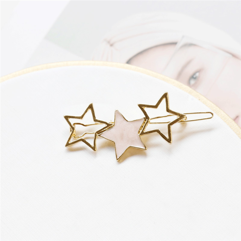 Bangs Clip Hairpin Korean Style Star Geometry Hairpin Hair Accessories display picture 7