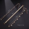 Fashionable summer accessory, nail sequins with tassels, arrow, set, ankle bracelet, European style, 3 piece set, wholesale